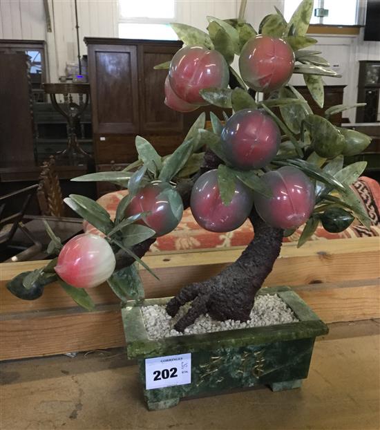 Soapstone ornamental tree(-)